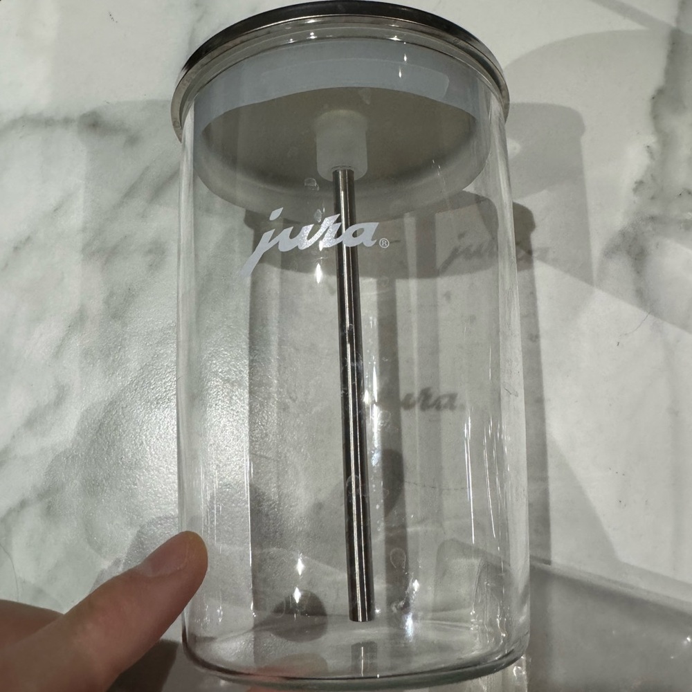 Jura Glass Milk Container